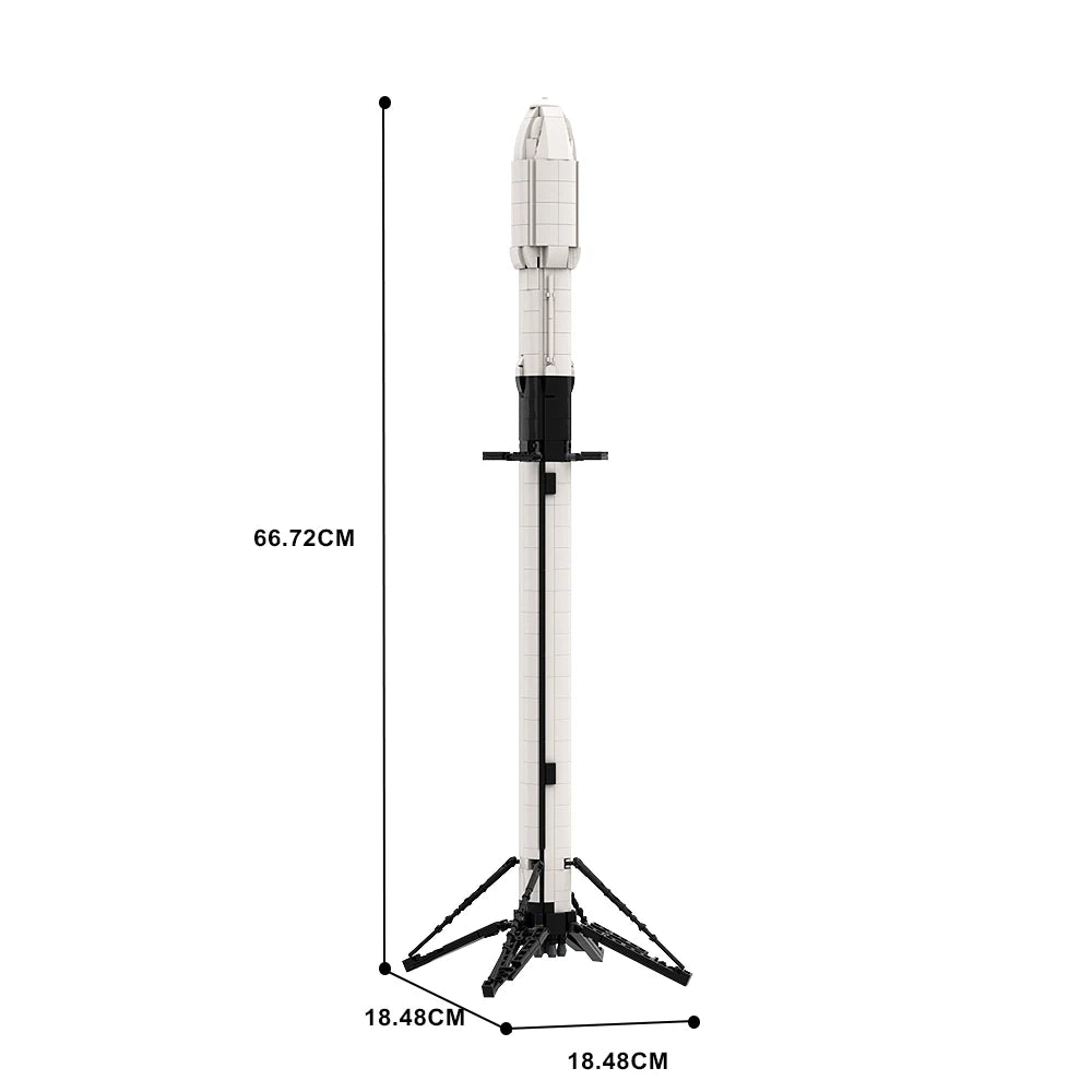 Moc 1:110 Scale Rocket Building Blocks