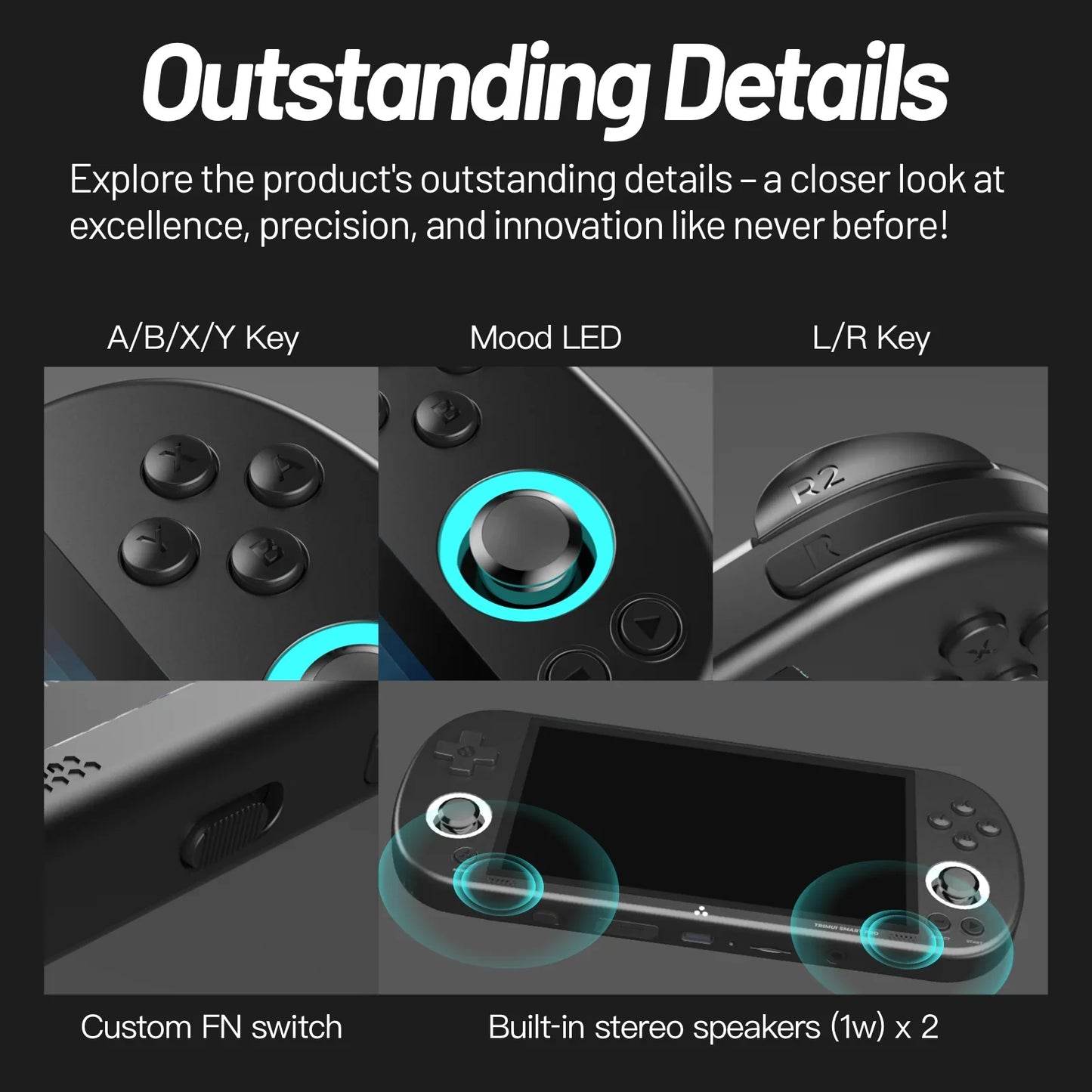 Trimui Smart Pro Handheld Game Console 4.96'' IPS Screen | 13,000 Games Installed
