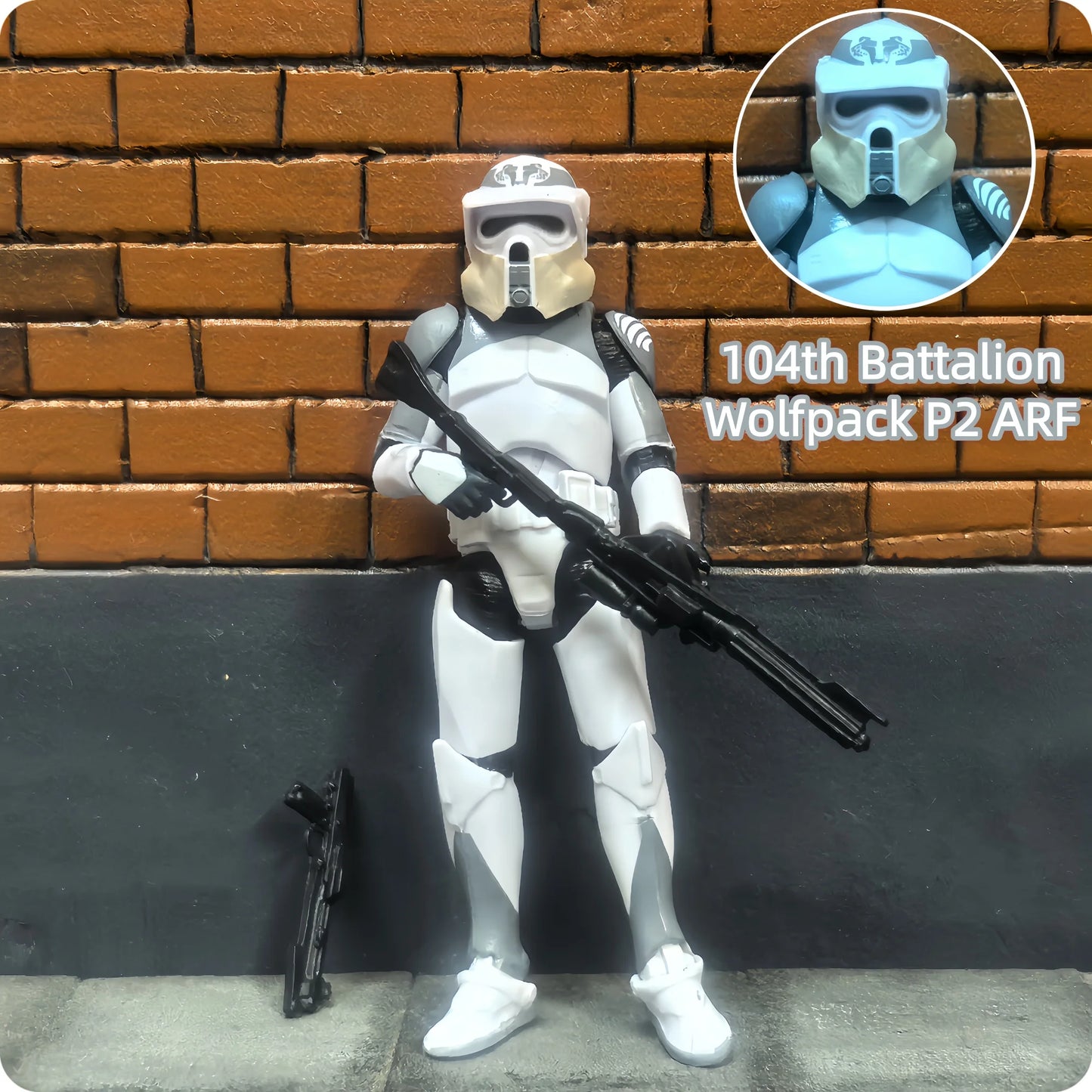 Star Wars 1/18 Airborne 212th or 104th Wolfpack 3.75 Inch Trooper