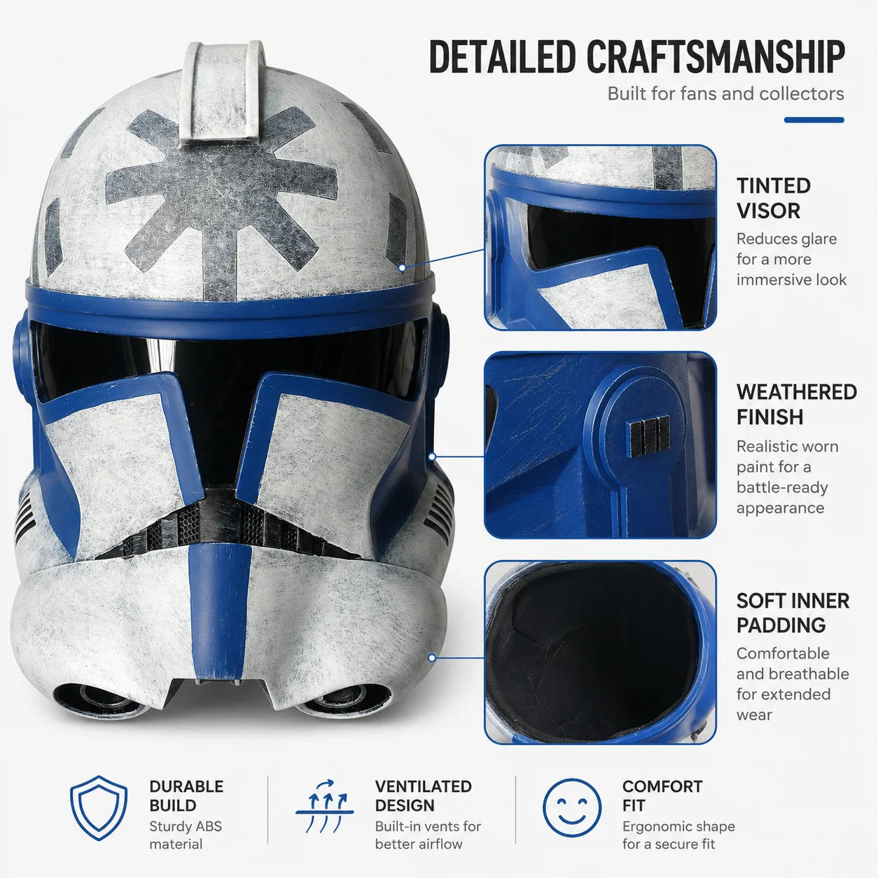 SW Clone Arc Commander Jesse Helmet