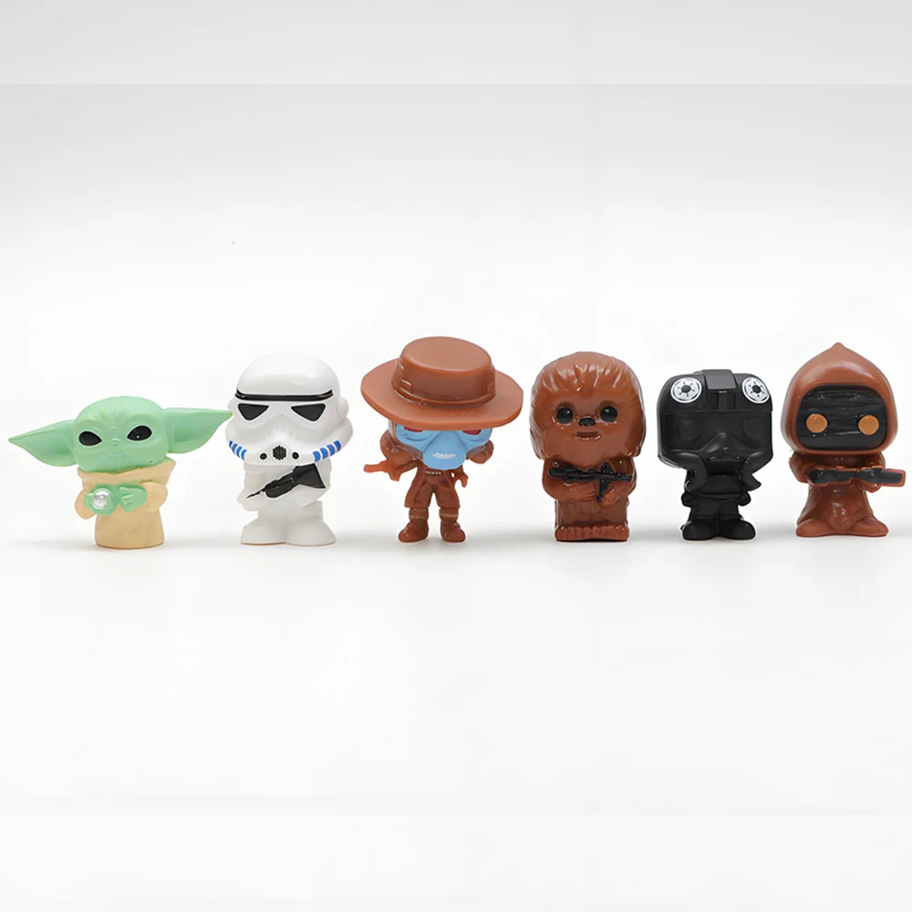 16 PCS/Set Star Wars 3-5cm Cute Figures