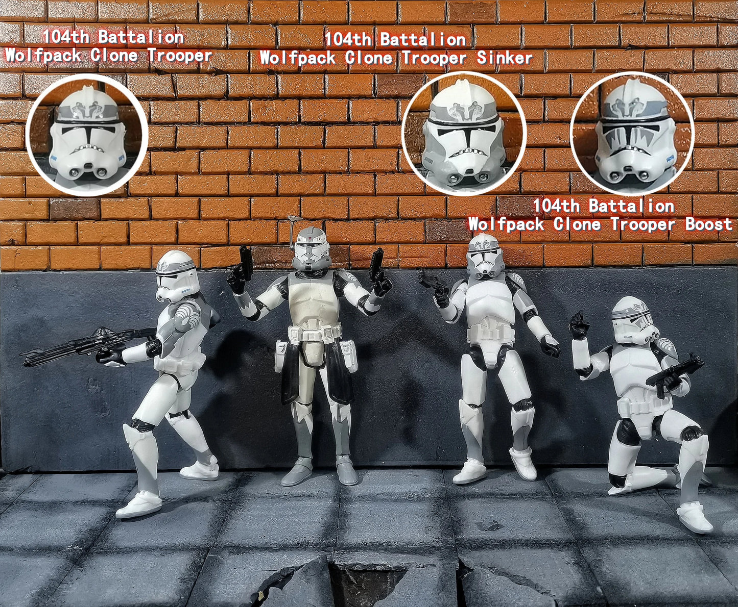 Star Wars 1/18 Airborne 212th or 104th Wolfpack 3.75 Inch Trooper