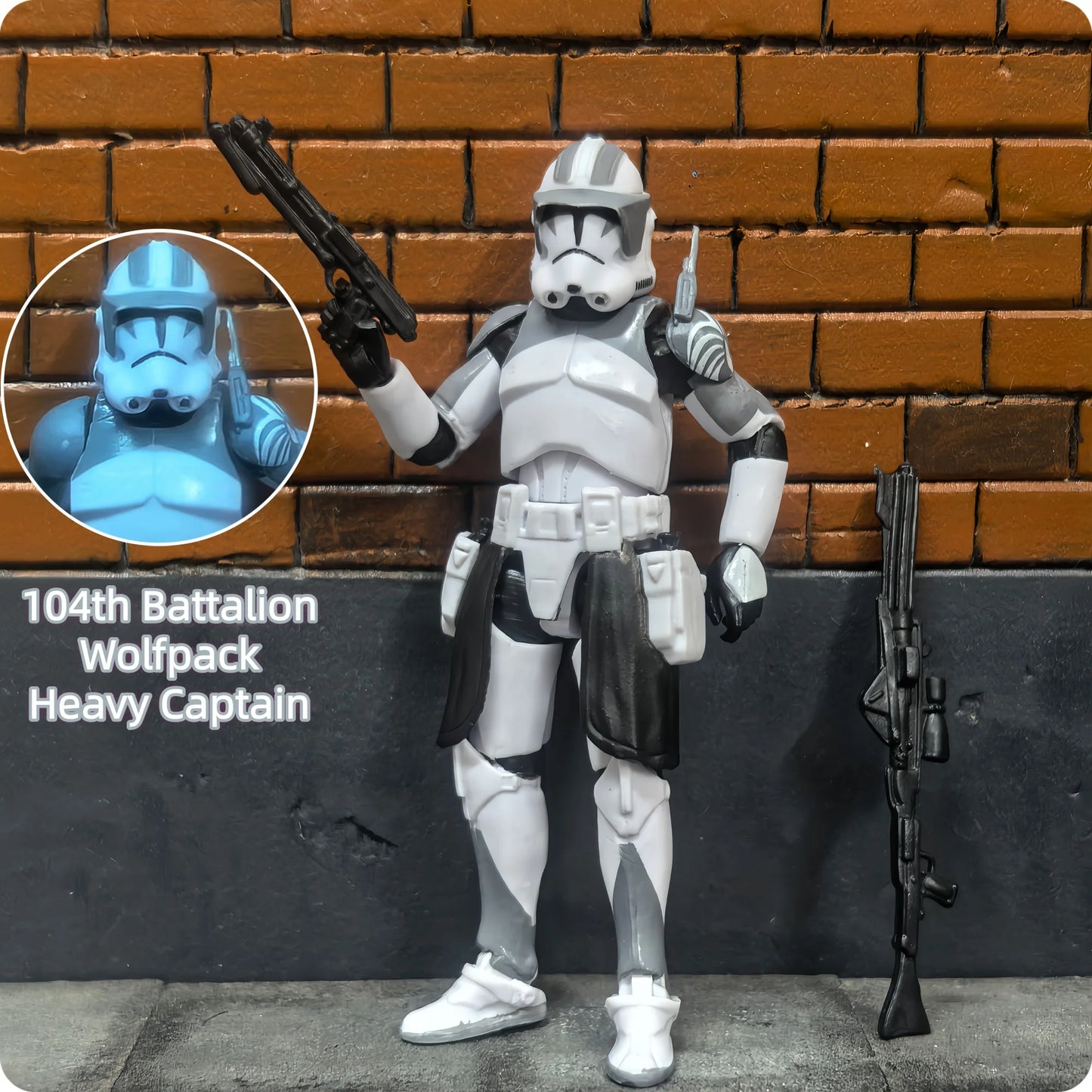 Star Wars 1/18 Airborne 212th or 104th Wolfpack 3.75 Inch Trooper