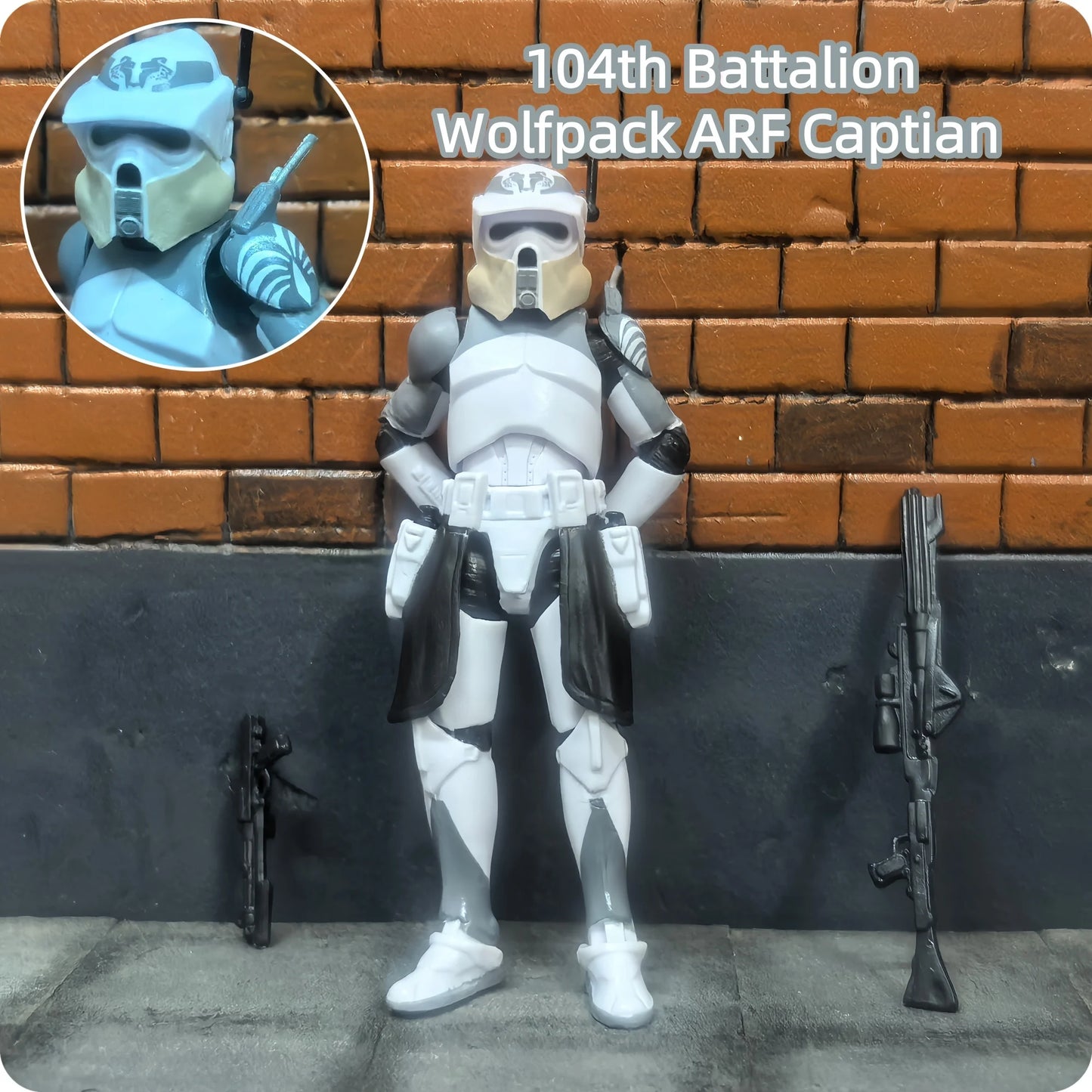 Star Wars 1/18 Airborne 212th or 104th Wolfpack 3.75 Inch Trooper