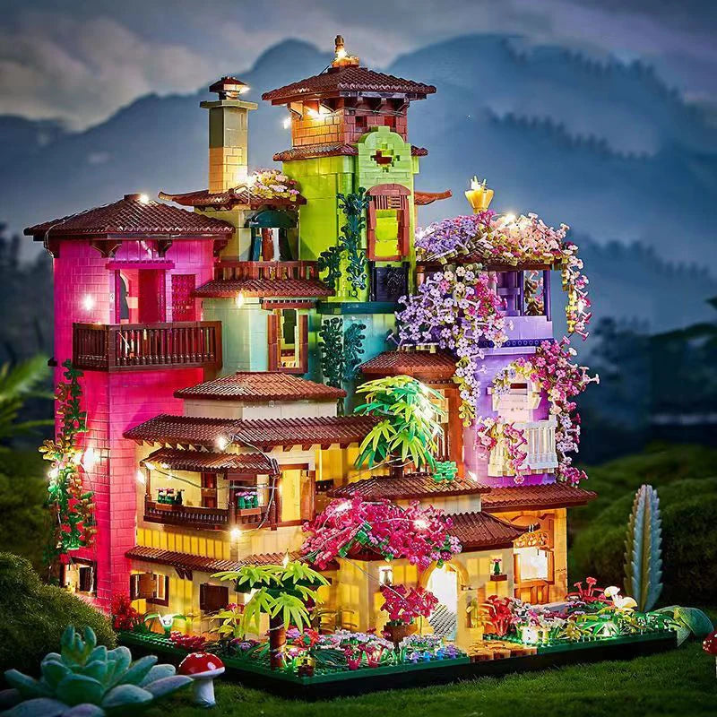 Magic Castle Sakura House  With LED Lights Mini Bricks (7080 pieces)