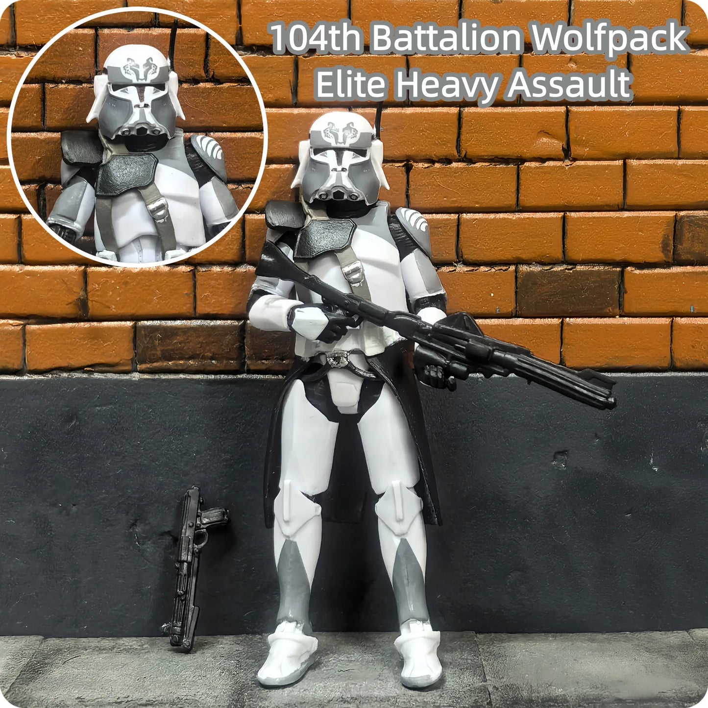 Star Wars 1/18 Airborne 212th or 104th Wolfpack 3.75 Inch Trooper