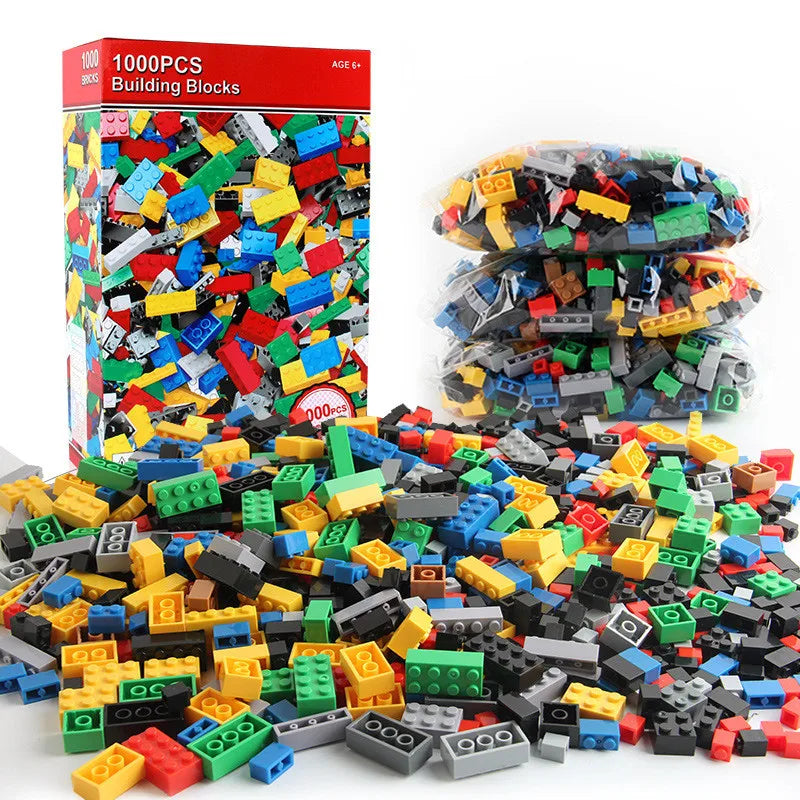 300 or 1000 pieces DIY building blocks bulk set