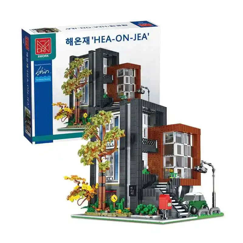 Milk Tea Shop Building Blocks Modern Villa | City Street