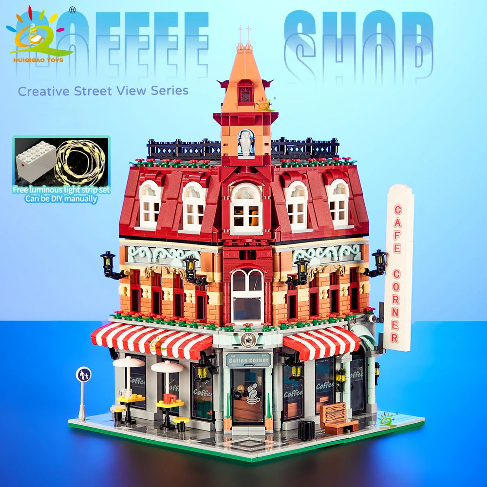 Cafe, Shops, Apartments | City Street