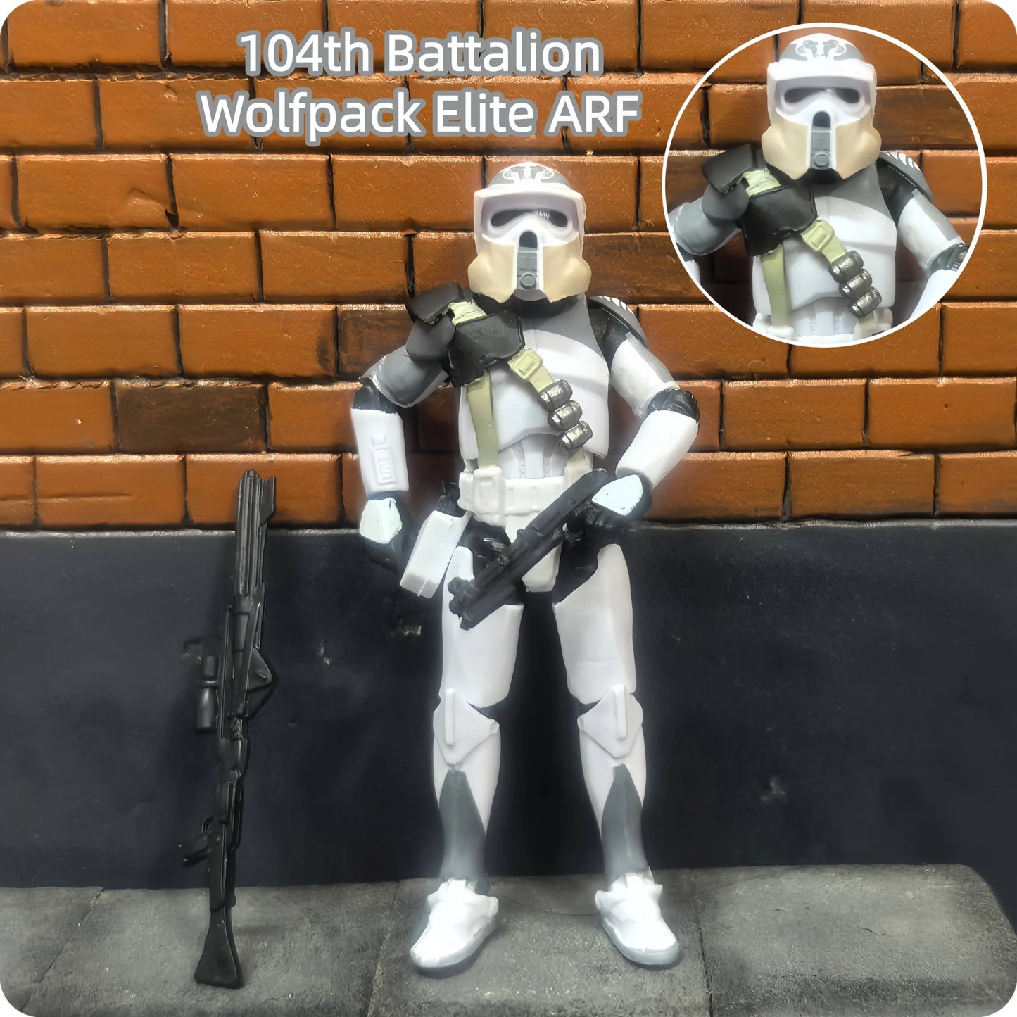 Star Wars 1/18 Airborne 212th or 104th Wolfpack 3.75 Inch Trooper
