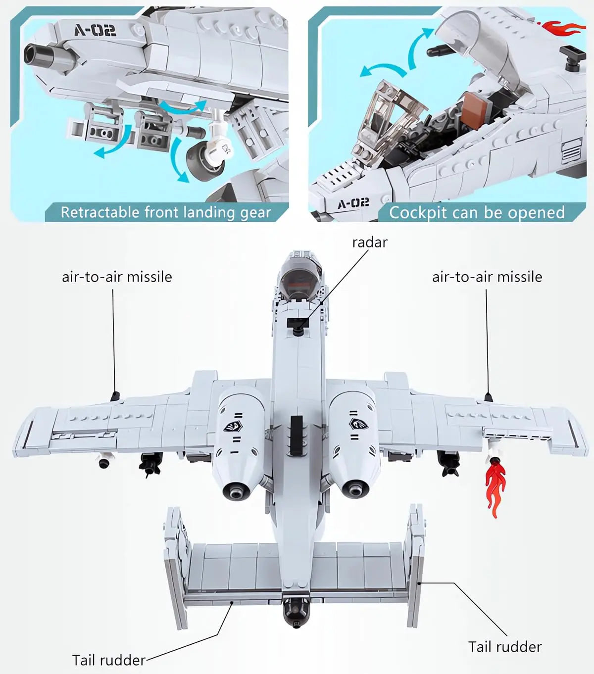 WW2 A10 Warthog Plane Fighter Jet