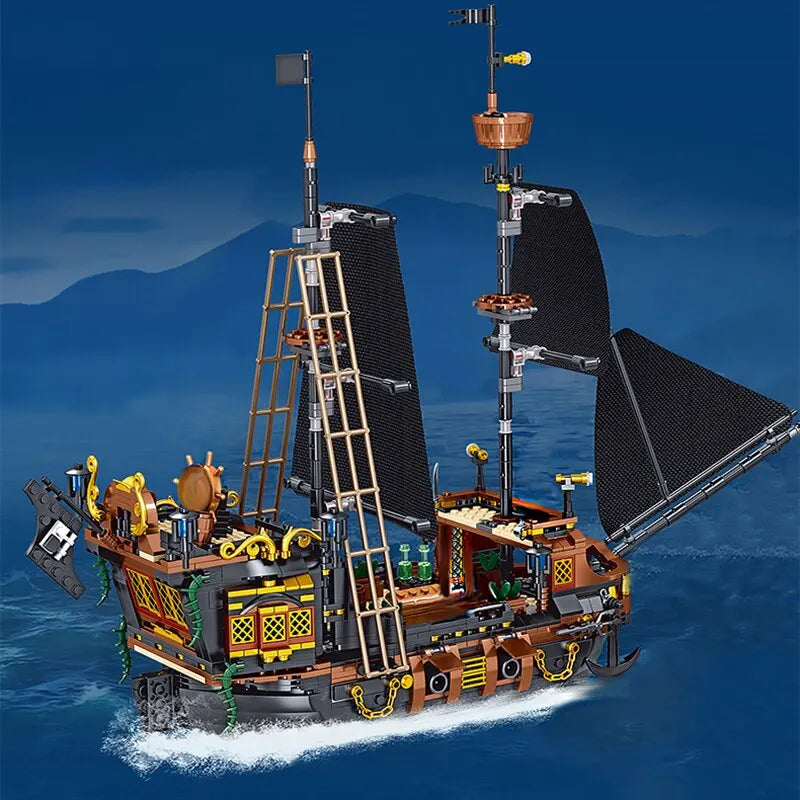 Pirate Ship "Black Flag" | mini blocks MOC