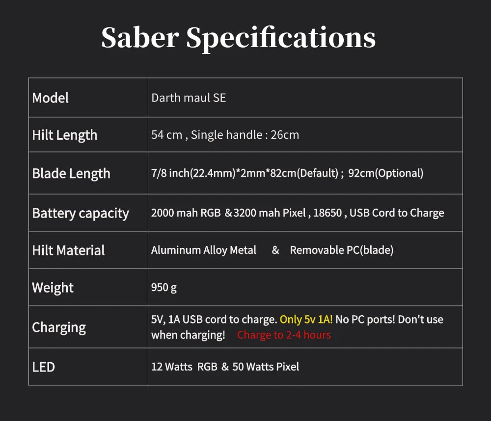 TXQ Saber Special Edition Maul Heavy Dueling