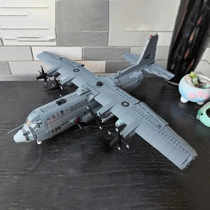 MOC AC130 Air Gunship Fighter