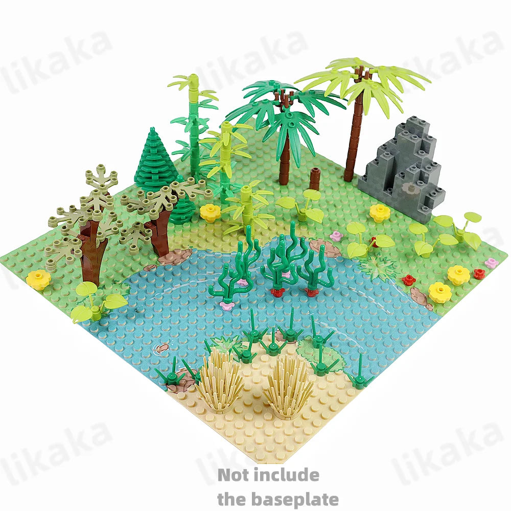100PCS Tree + Plants Nature Accessories
