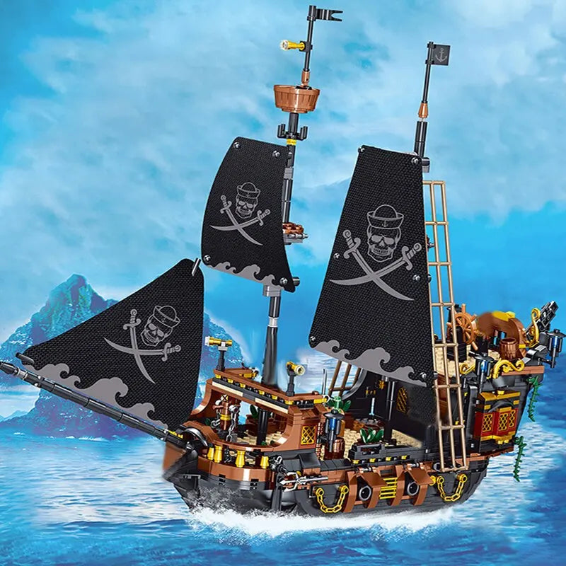 Pirate Ship "Black Flag" | mini blocks MOC