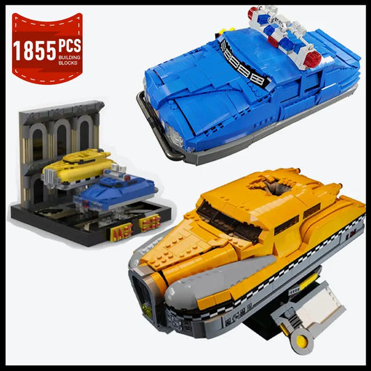 5th Element Floating Police Car + Taxi MOC