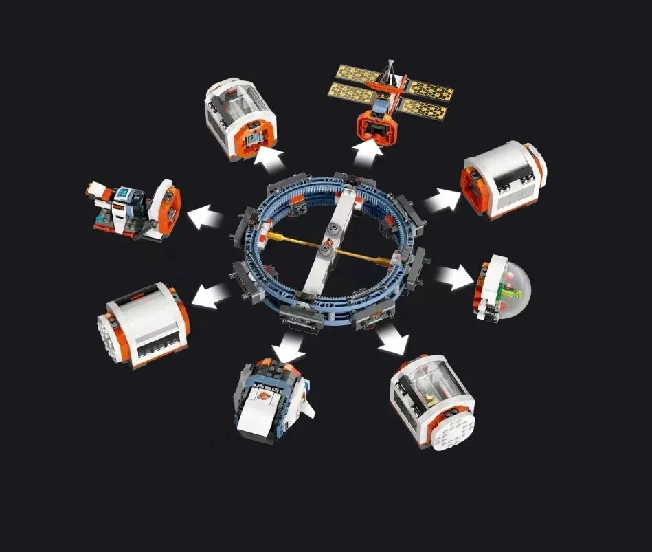 Modular Space Station / Space Train