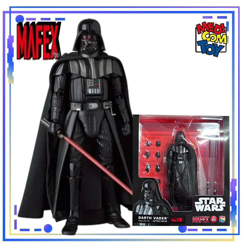 Medicom Toy Genuine MAFEX No.259 Stormtrooper (TM) Ver. 2.0 MAFEX No.256 The Mandalorian (Chrome Ver) Action Figure Toy Boy Gift