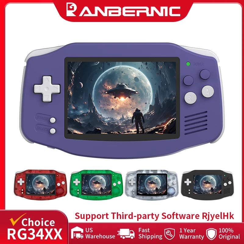 ANBERNIC RG34XX Retro Game Console | 3.4" IPS Screen