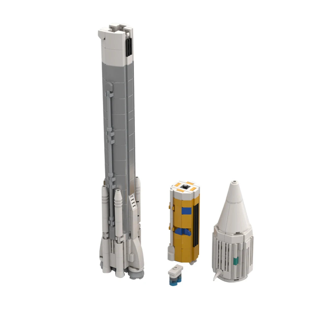 Moc 1:110 Scale Rocket Building Blocks