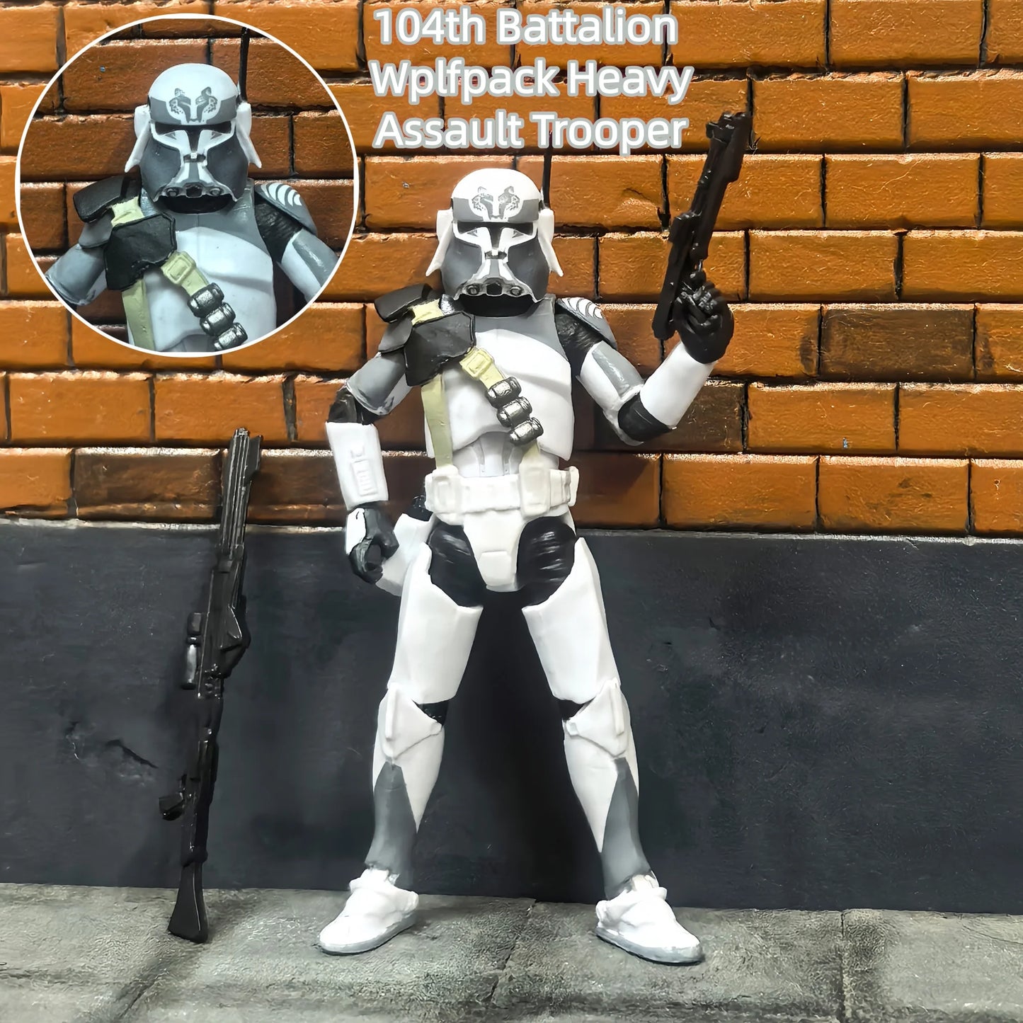 Star Wars 1/18 Airborne 212th or 104th Wolfpack 3.75 Inch Trooper